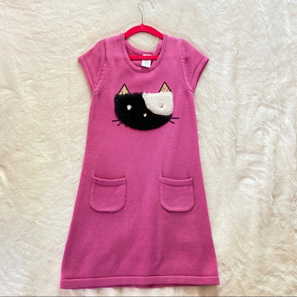 Gymboree Kitty Sweater Dress, kids size 7